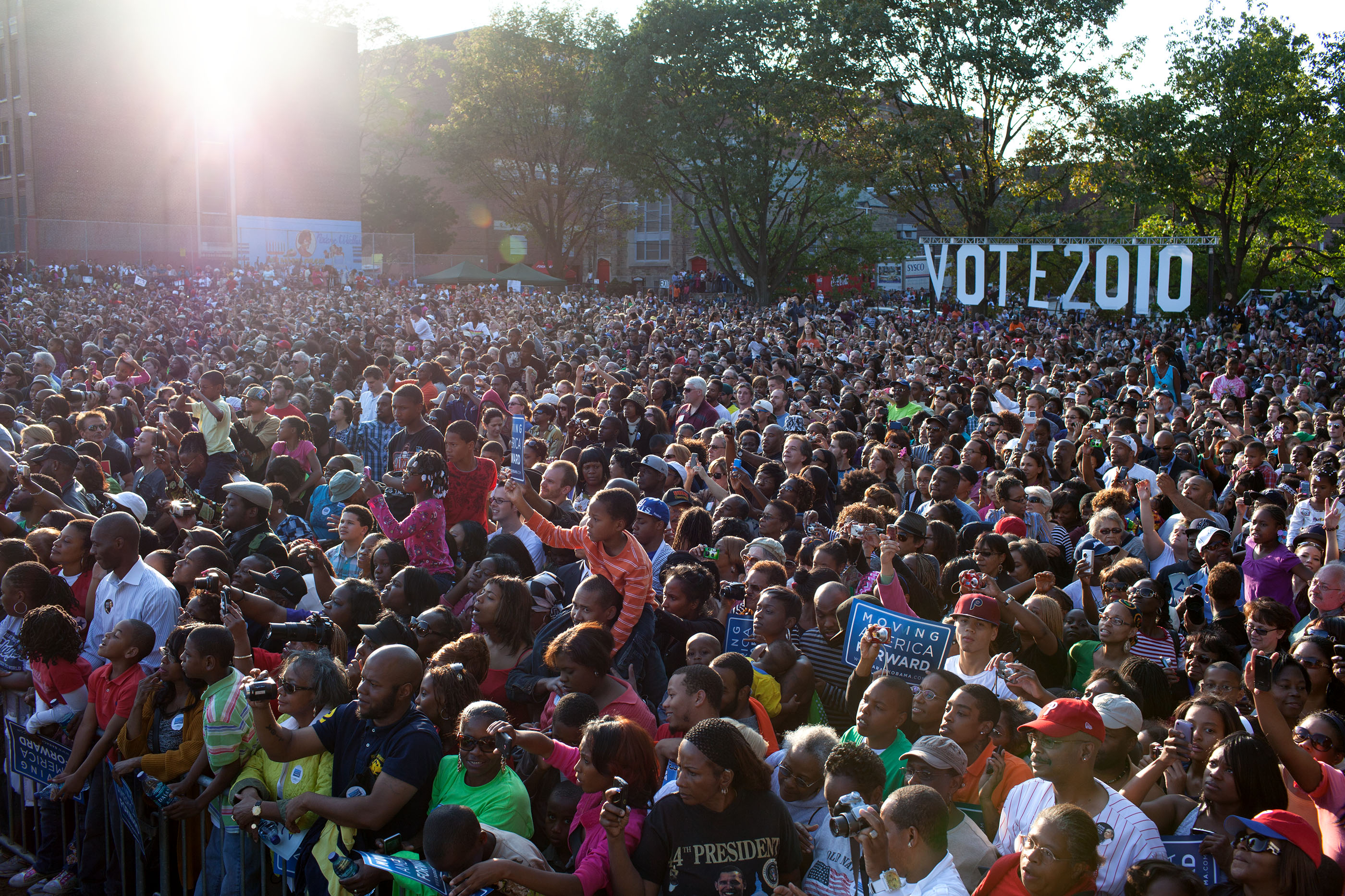 Pennsylvania, Oct. 10, 2010. The crowd at a rally in Philadelphia. (Official White House Photo by Pete Souza)