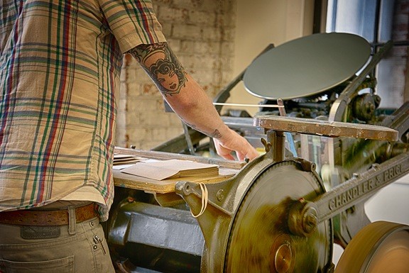 A Printing Press in Action