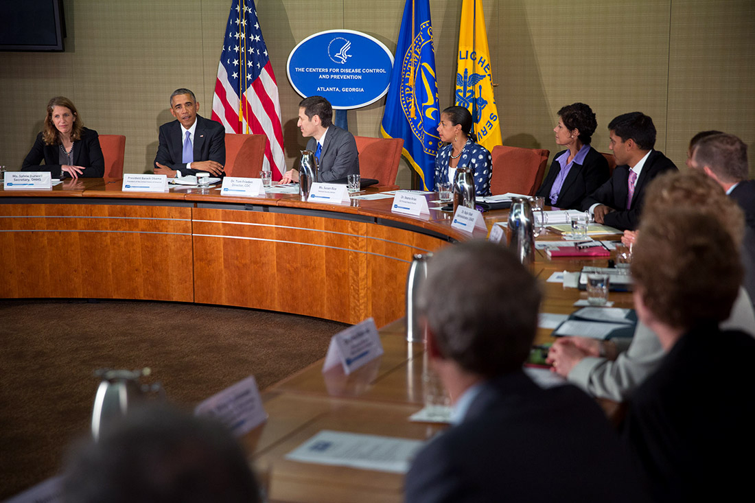 President Barack Obama convenes briefing on the Ebola virus at the Centers for Disease Control and Prevention