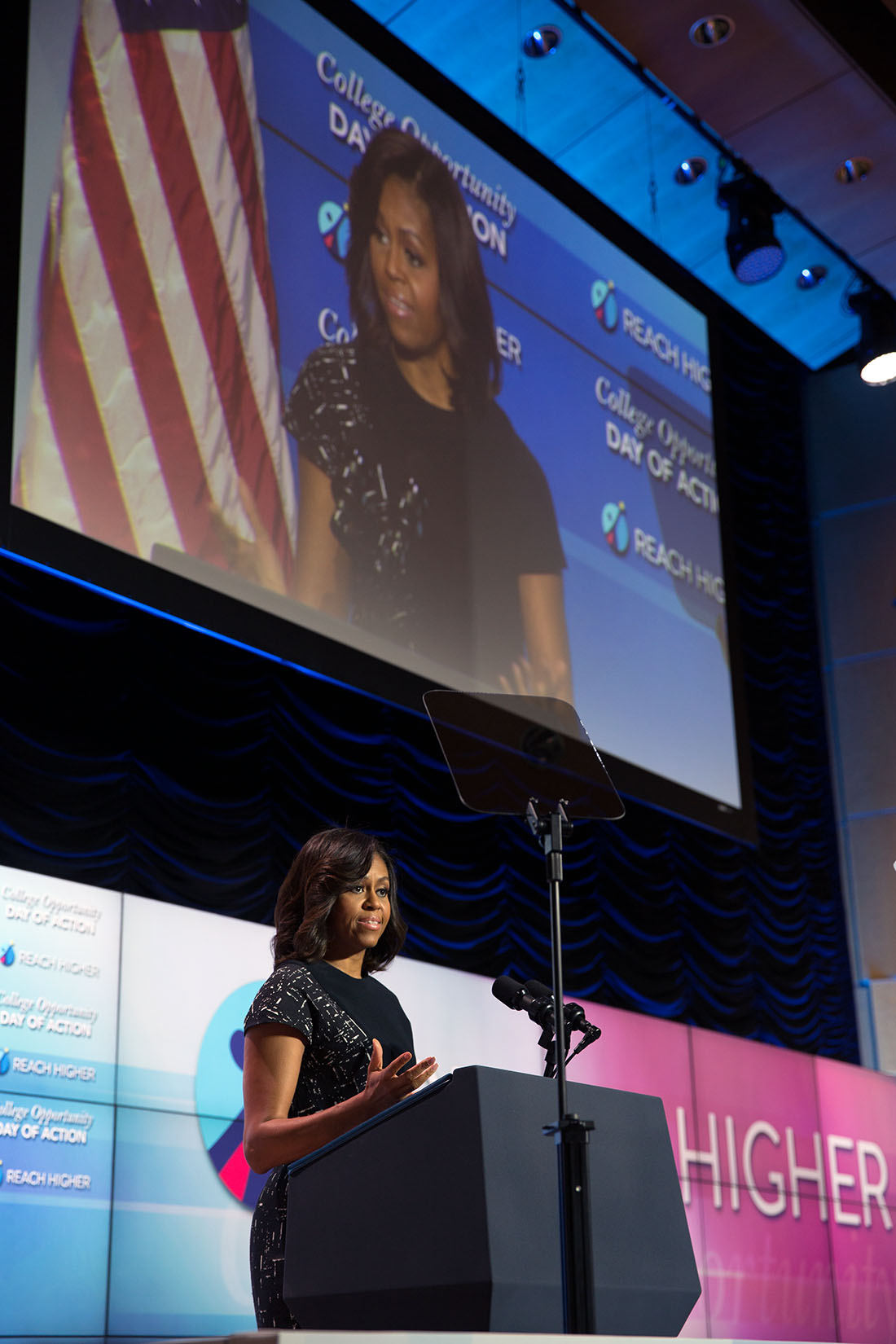 The First Lady Addresses the College Summit