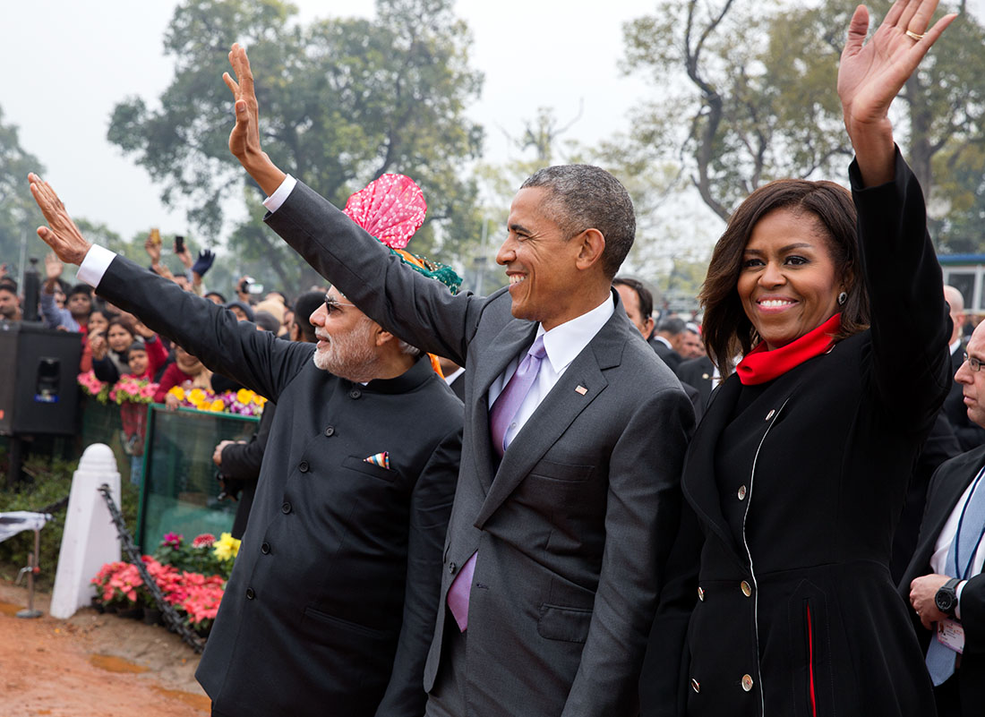 President Obama and the First Lady in India