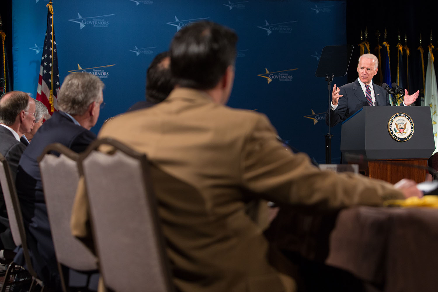 Vice President Biden speaks at the National Governors Association Meeting in Nashville, Tennessee, July 11, 2014. 