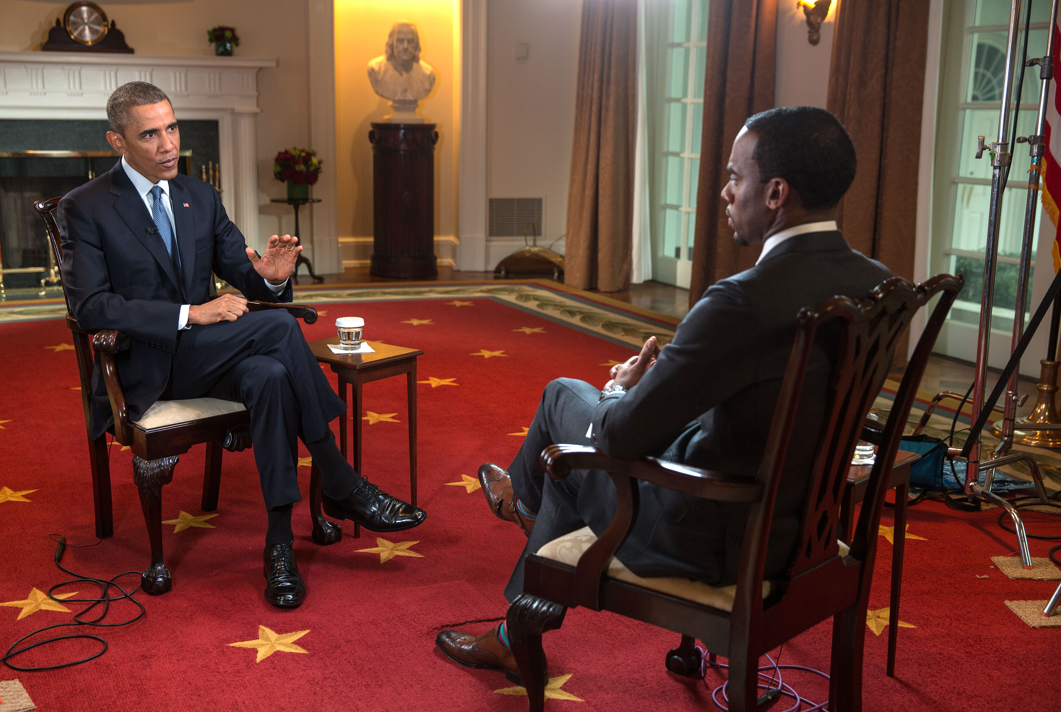 President Obama interviews with Jeff Johnson of BET