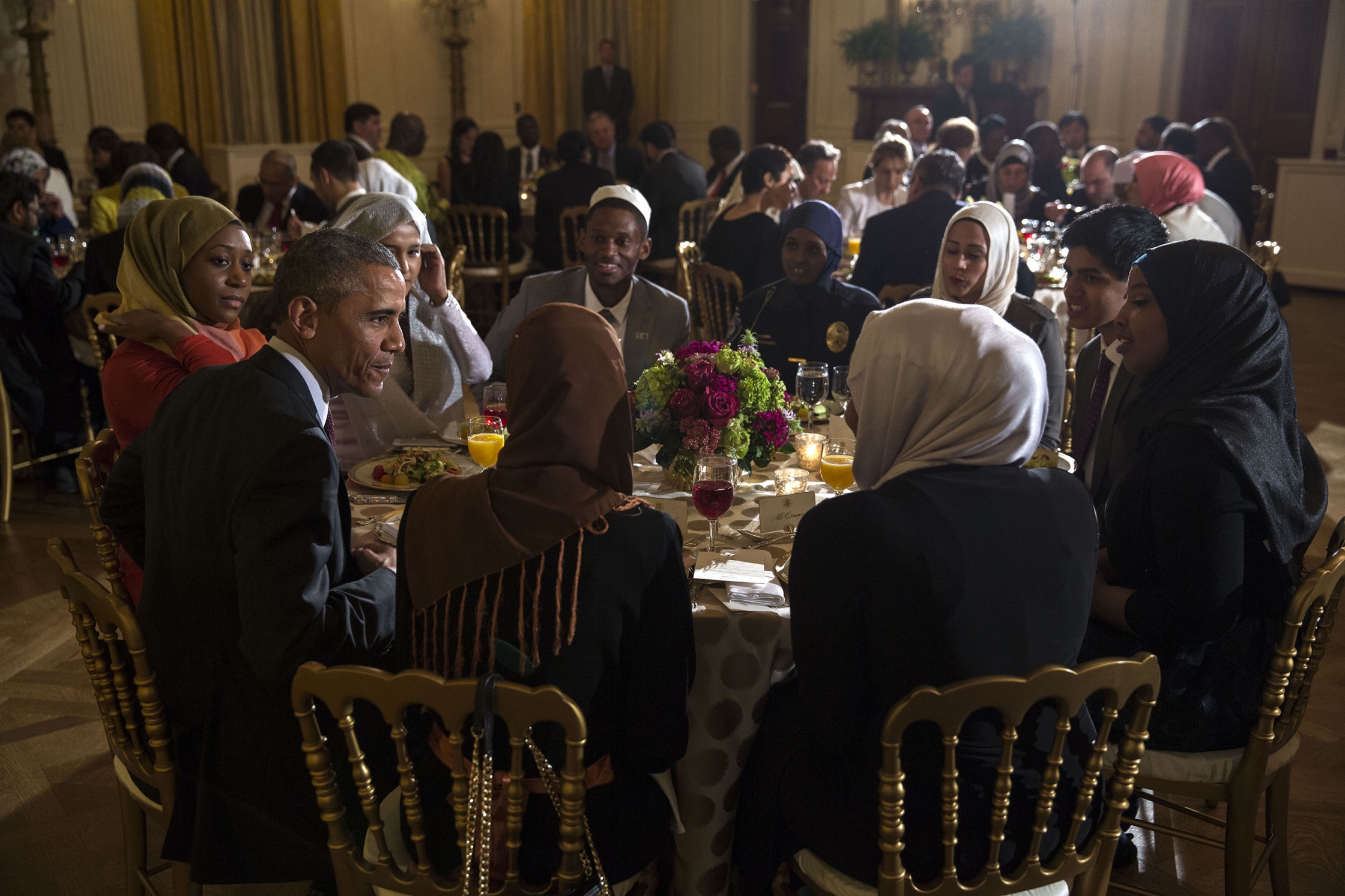 President Barack Obama hosts an Iftar dinner celebrating Ramadan