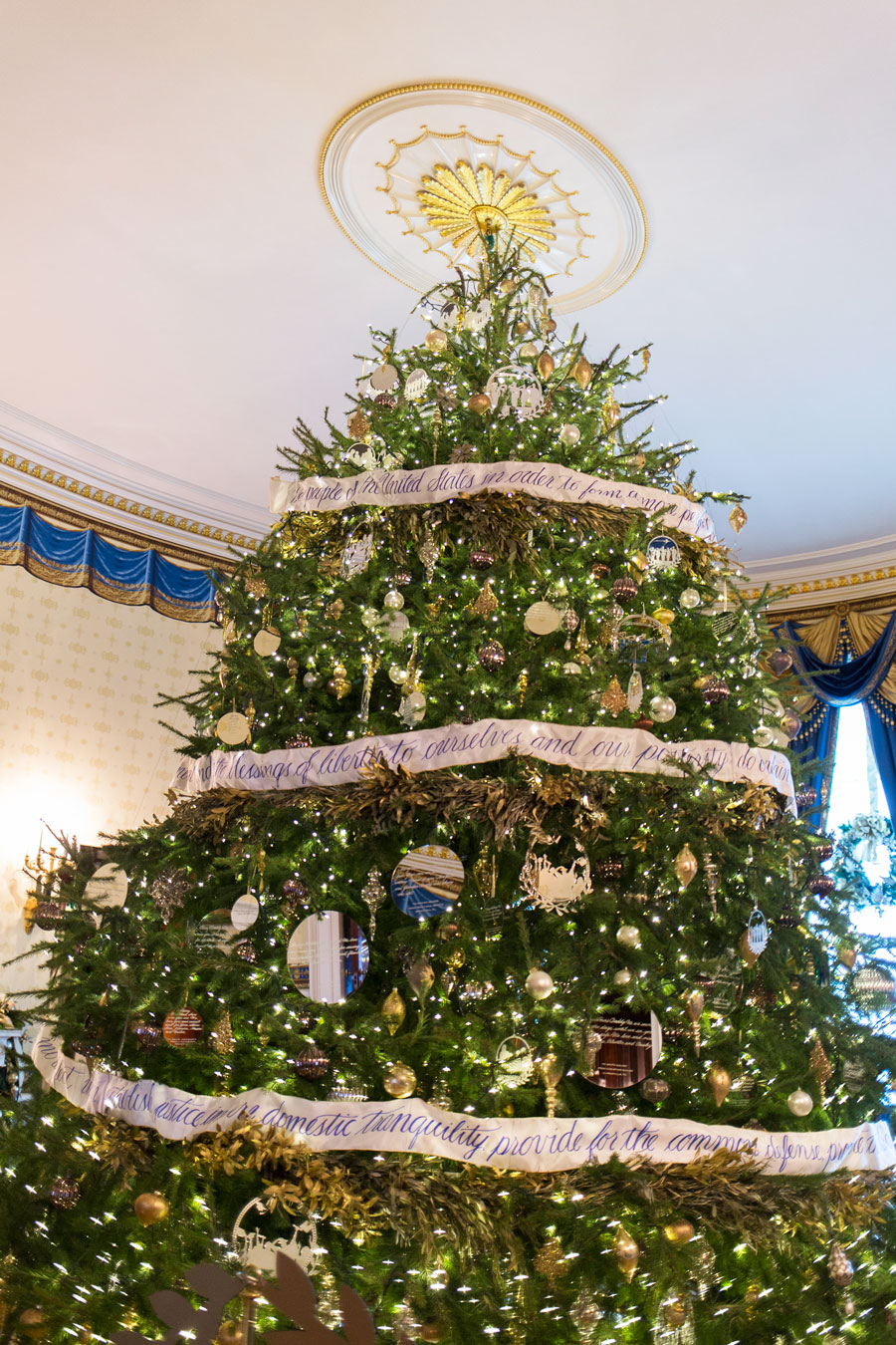 This year's iconic Blue Room Christmas Tree celebrates 