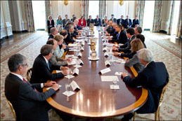 White House webcasts meetings, such as President’s Council of Advisors on Science and Technology Policy