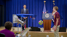 President announces National Lab Day, a national barn-raising for hands-on learning