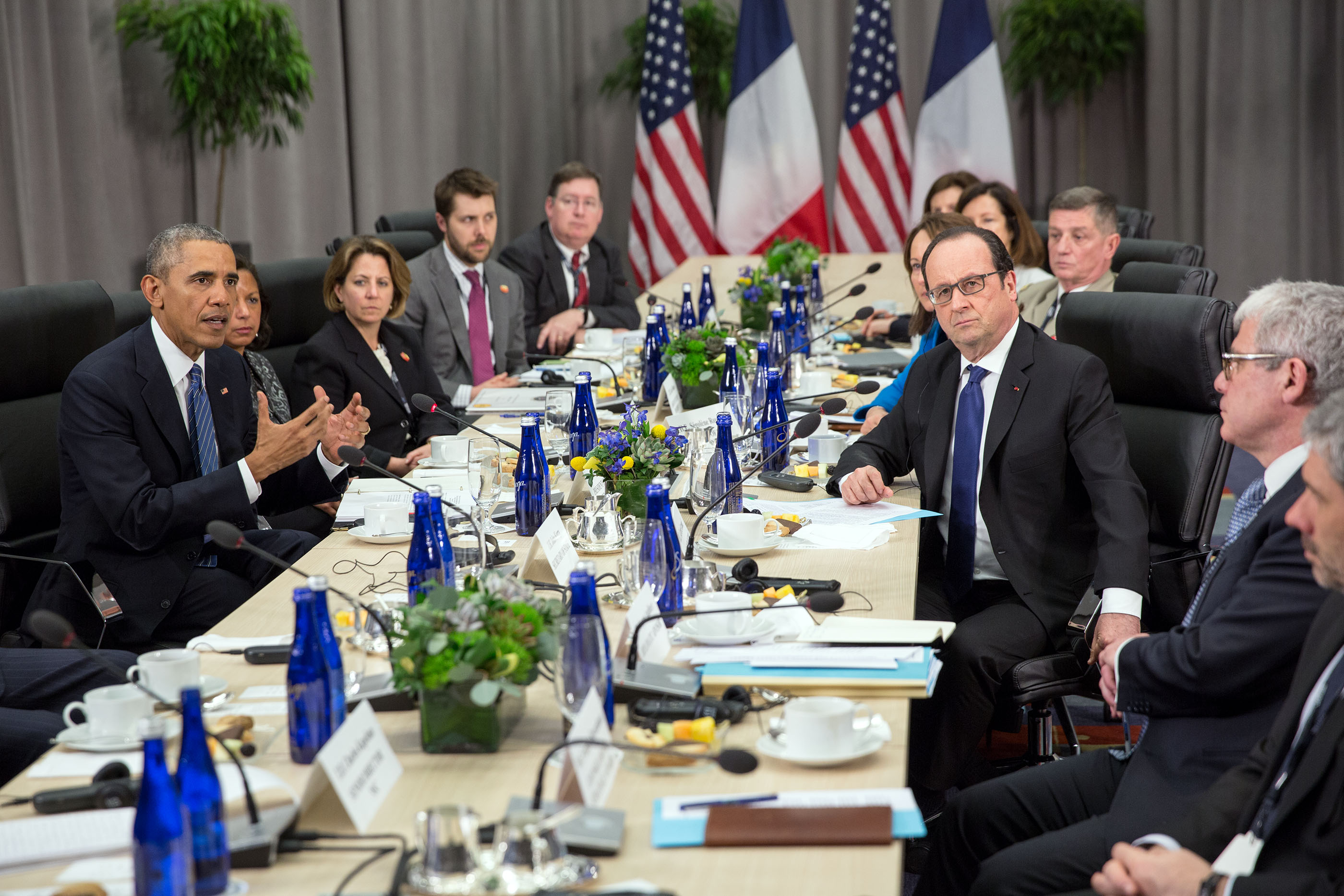 President Obama Holds A Bilateral Meeting With President Francois   Hollande 