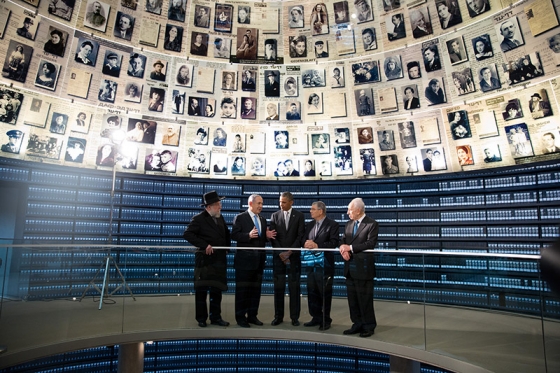 President Obama visits the Hall of Names at the Yad Vashem Holocaust Museum in Jerusalem, March 22, 2013
