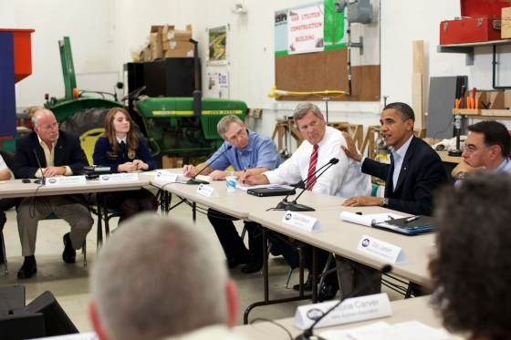 President Obama and Agriculture Secretary Vilsack