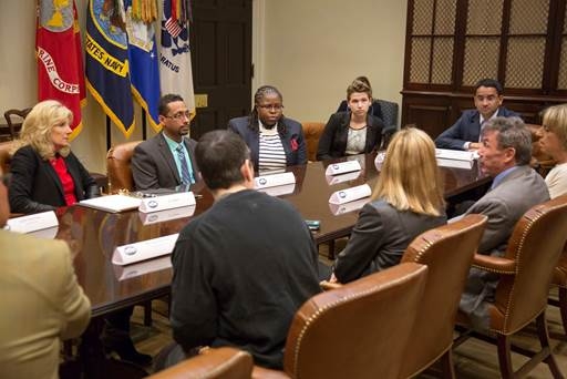 Dr. Jill Biden Talks with Members of the LGBT Community About ACA