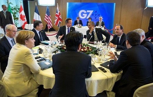 President Obama With Other G7 Summit Leaders