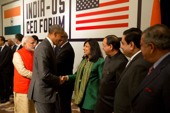 President Obama Greets India Business Leaders