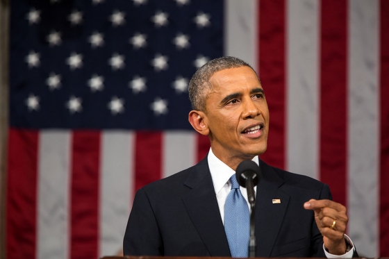 President Obama delivers the State of the Union address, Jan. 20, 2015.