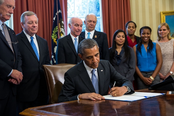 President Barack Obama signs H.R. 1911, the "Bipartisan Student Loan Certainty Act of 2013" 