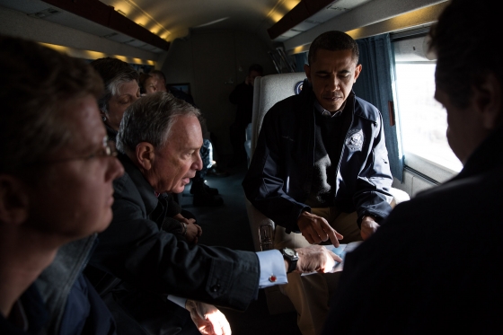 President Obama Aerial Tour of Hurricane Sandy Storm Damage