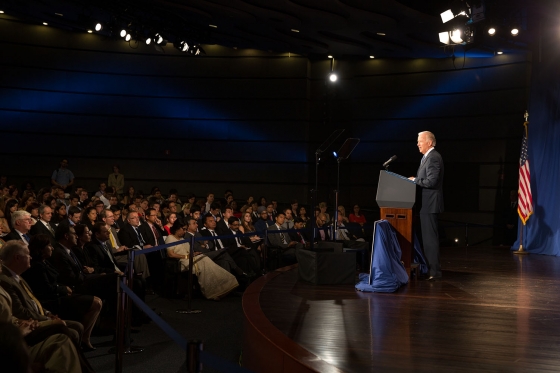 Vice President Joe Biden delivers remarks on U.S. policy towards the Asia-Pacific region