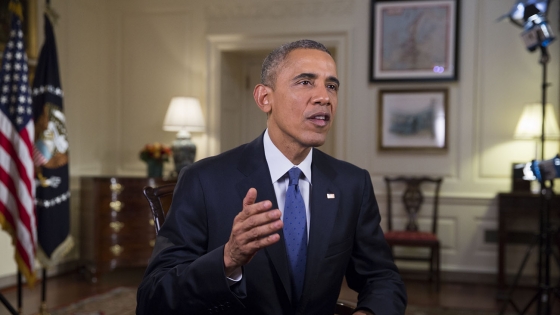 President Obama tapes the Weekly Address on Loretta Lynch