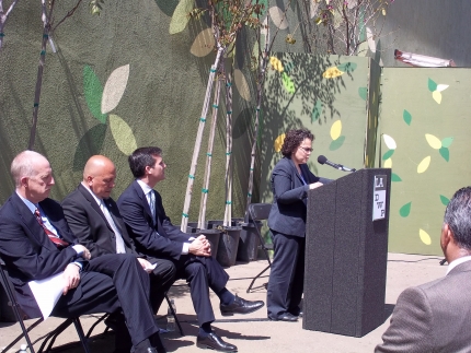 Nancy Sutley Announcing Energy-Efficiency Grants