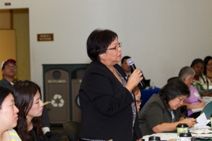 Community leaders participate in an all-day grant-writing training in Los Angeles, CA on November 5, 2014.