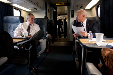 Vice President Biden and Secretary LaHood Ride Train to Philadelphia