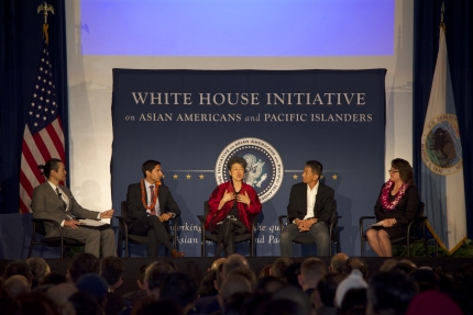 Smithsonian Asian Pacific American Center Director Konrad Ng Moderates a Panel