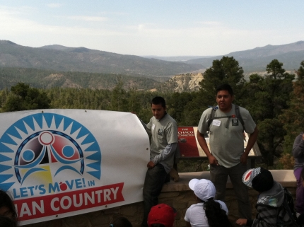 Aaron Lowden Welcomes Hikers to Chimney Rock