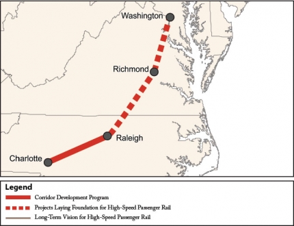 High-Speed Rail: Charlotte DC