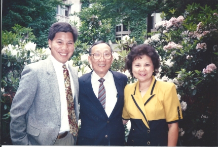 Deputy Secretary Chris Lu and his parents