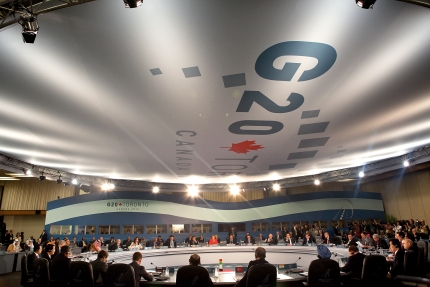 President Barack Obama at the G20 Summit Opening Plenary Session at the Toronto Convention Center