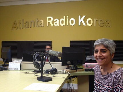 Kiran Ahuja chats on-air with Atlanta Radio Korea host Kevin Kim 