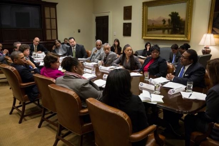 African American Leaders Meeting with President Obama