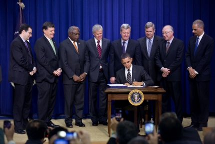 President Barack Obama Signs the Claims Resolution Act Bill of 2010