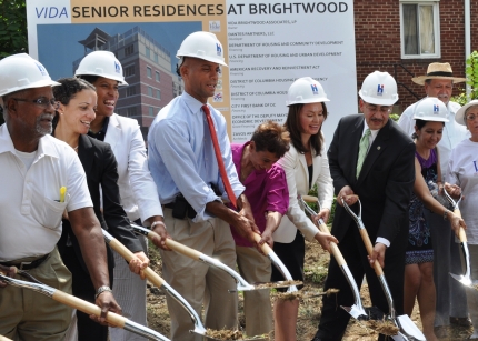U.S. Treasurer Rosie Rios and D.C. Mayor Adrian Fenty Break Ground on an Affordable Housing Development 