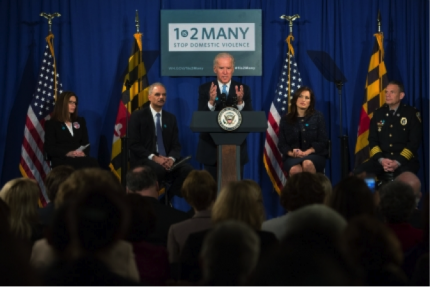 Vice President Joe Biden delivers remarks at a Domestic Violence Homicide Reduction Event