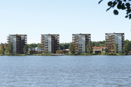 CLT apartment buildings in Vaxjo, Sweden