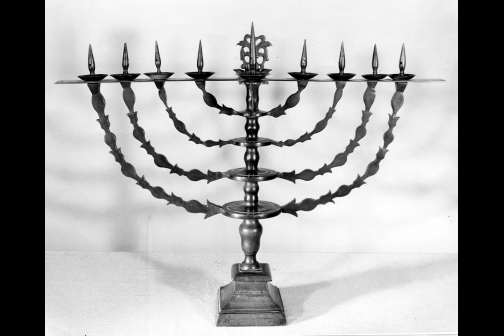 Menorah presented to Harry S. Truman by Prime Minister David Ben-Gurion of Israel on May 8, 1951.