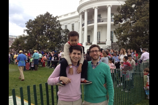 Blau Family at Easter Egg Roll