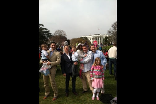 Whole Family: Melchert Easter Egg Roll