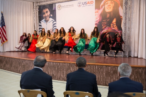 The President Watches A Dance Performance