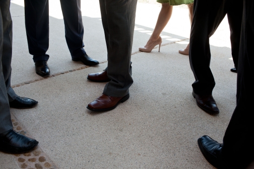 Capricia Marshall Waits With White House Staff