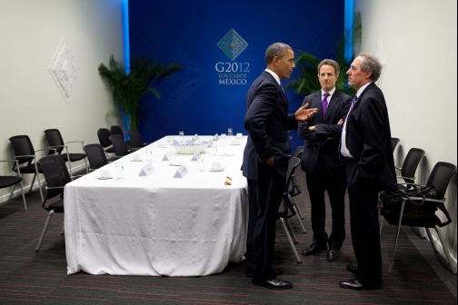 President Obama Confers With Advisors At Los Cabos
