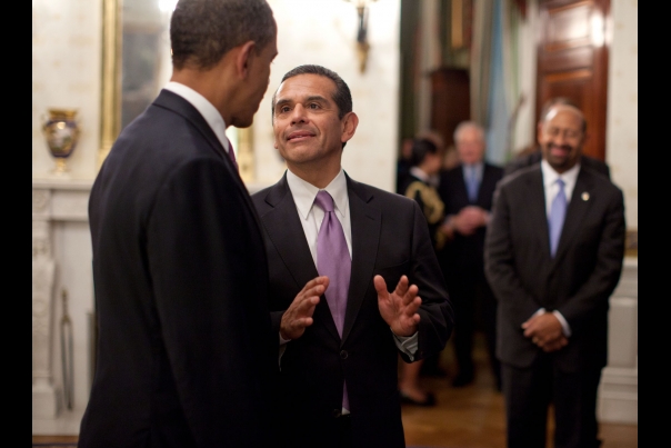 President speaks to Villaraigosa