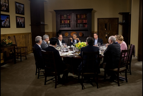 President Barack Obama Hosts A Working Dinner