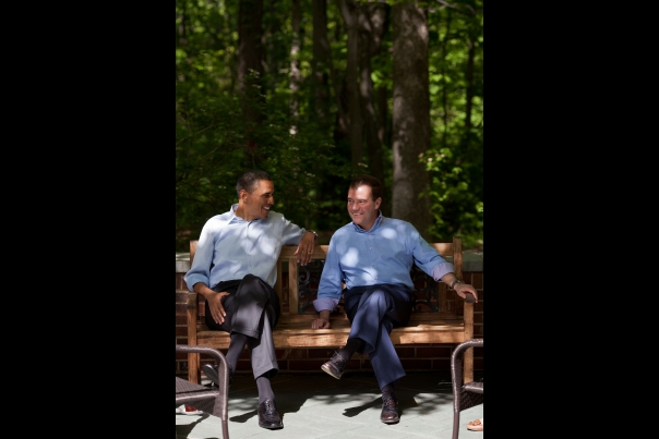 President Obama Talks With Prime Minister Medvedev
