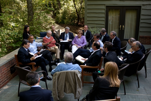 President Obama Meets With Eurozone Leaders