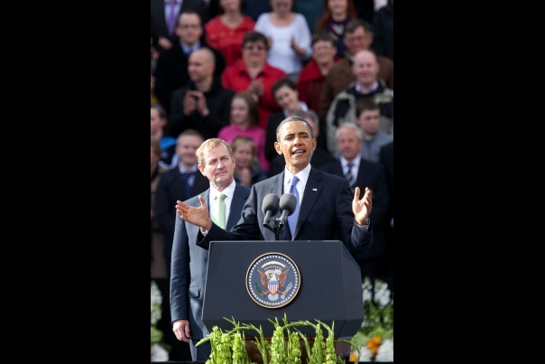 President Obama Delivers Remarks at College Green in Dublin