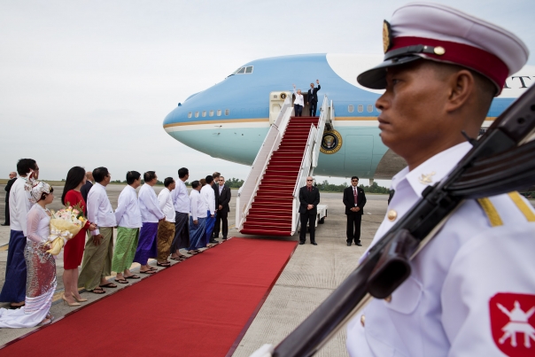 President Obama Arrives In Burma