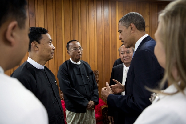 President Obama Meets With The Burmese Parliament