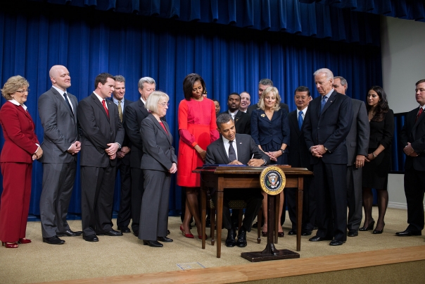 President Barack Obama Signs The Veterans Opportunity To Work To Hire Heroes Act of 2011